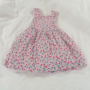 Mini Boden 🍒 dress with criss cross back. Size 2-3T